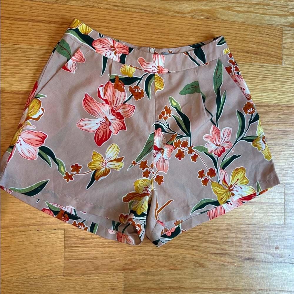 Charlotte Russe Floral Print Shorts